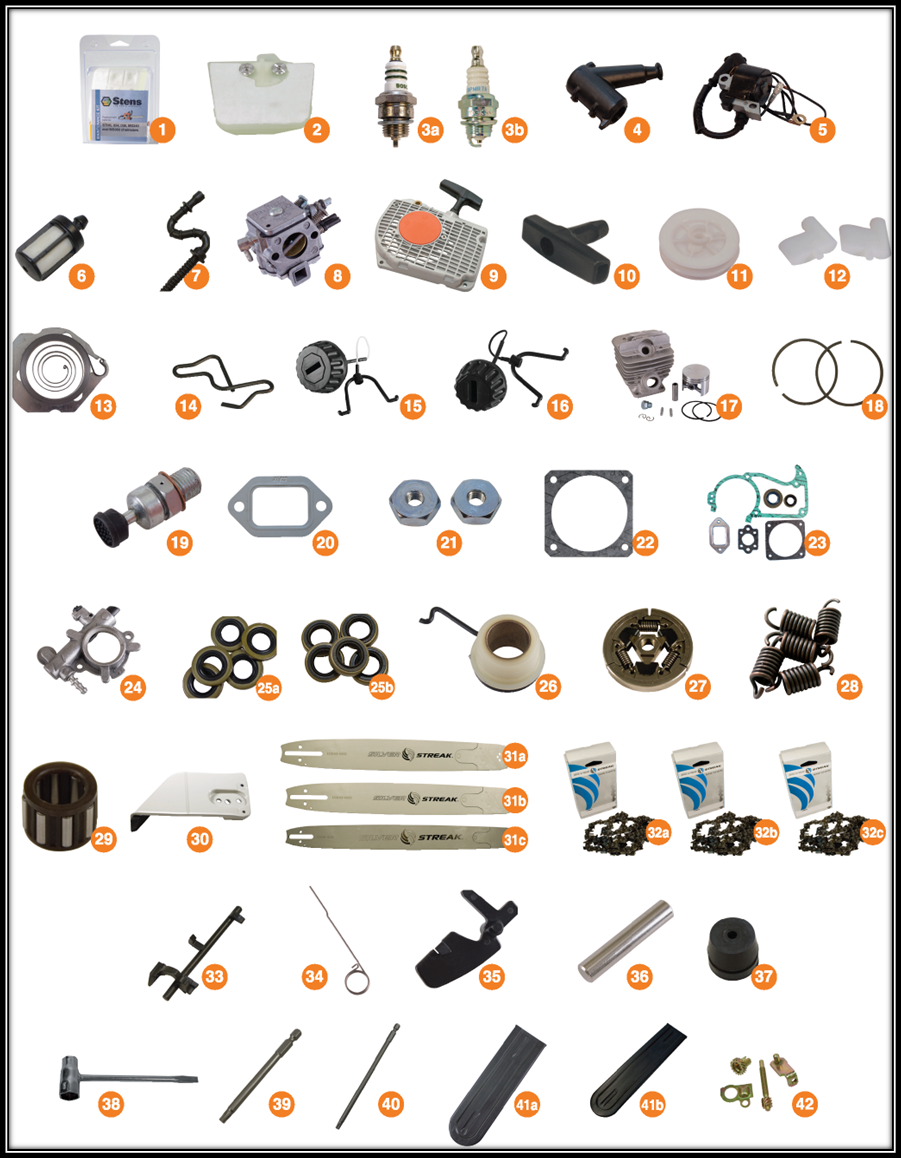 stihl trimmer replacement parts