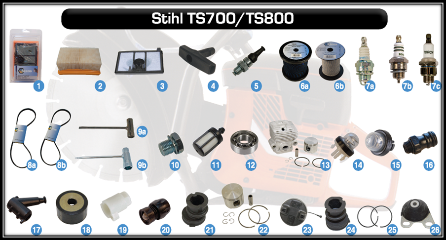 TS800 4224 080 3100 OEM FAN COVER FOR STIHL CUTOFF SAW TS700